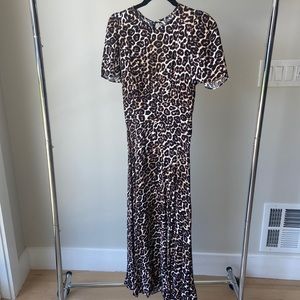 AFRM full length leopard dress
